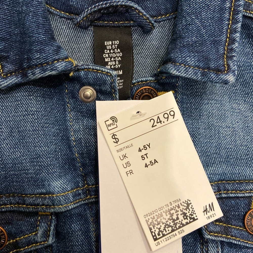 Toddler boys h&m jean jacket